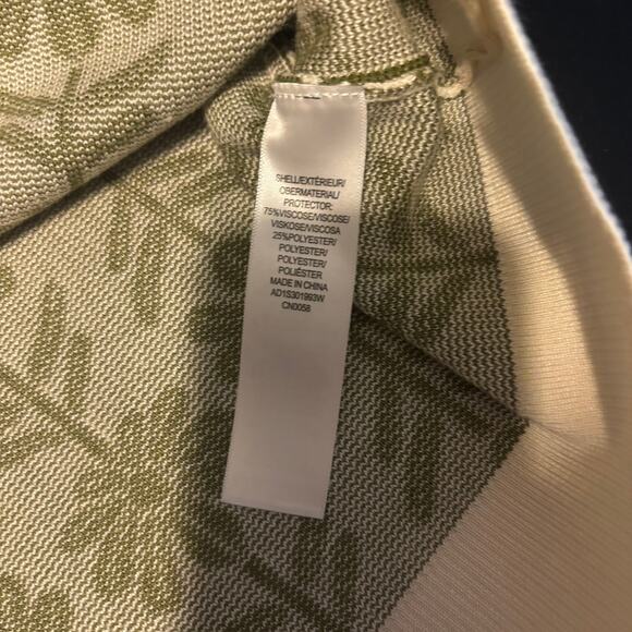 NWT Adrianna Papell Crew Neck Floral Jacquard Sweater Ivory Green Floral 2X - Picture 6 of 6